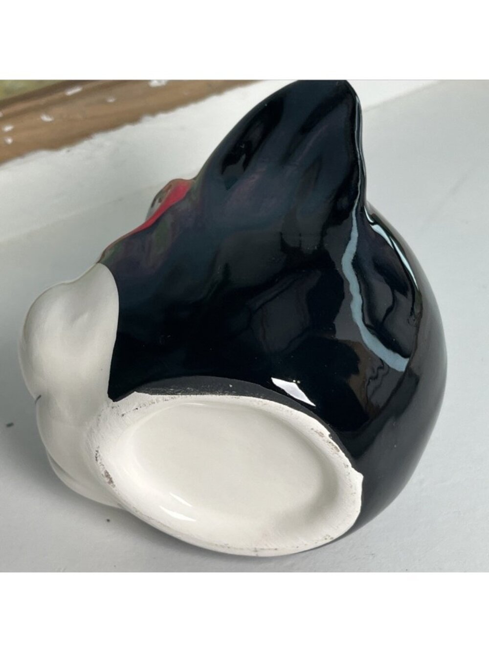BOSTON TERRIER Succulent Planter Black/White Dog Planter Christmas Projects U52 - Picture 8 of 12
